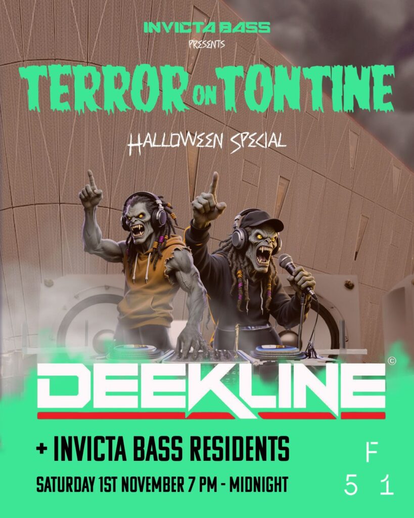 Saturday 1st November 7 pm - midnight InvictaBass Incoming events