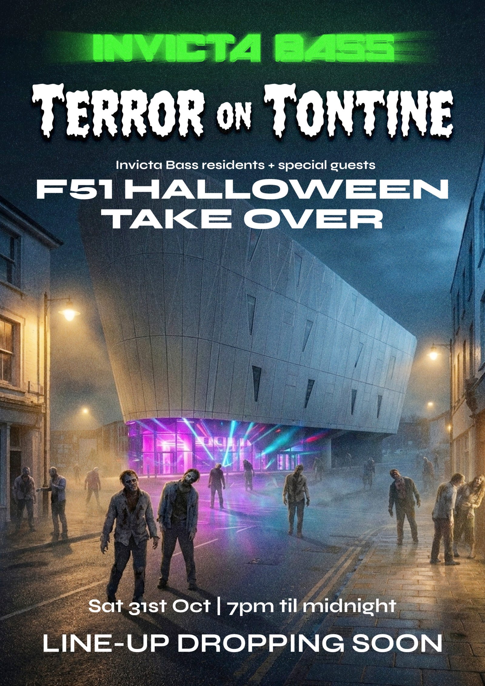 Terror on Tontine - F51 Halloween Takeover 2026 Flyer 1